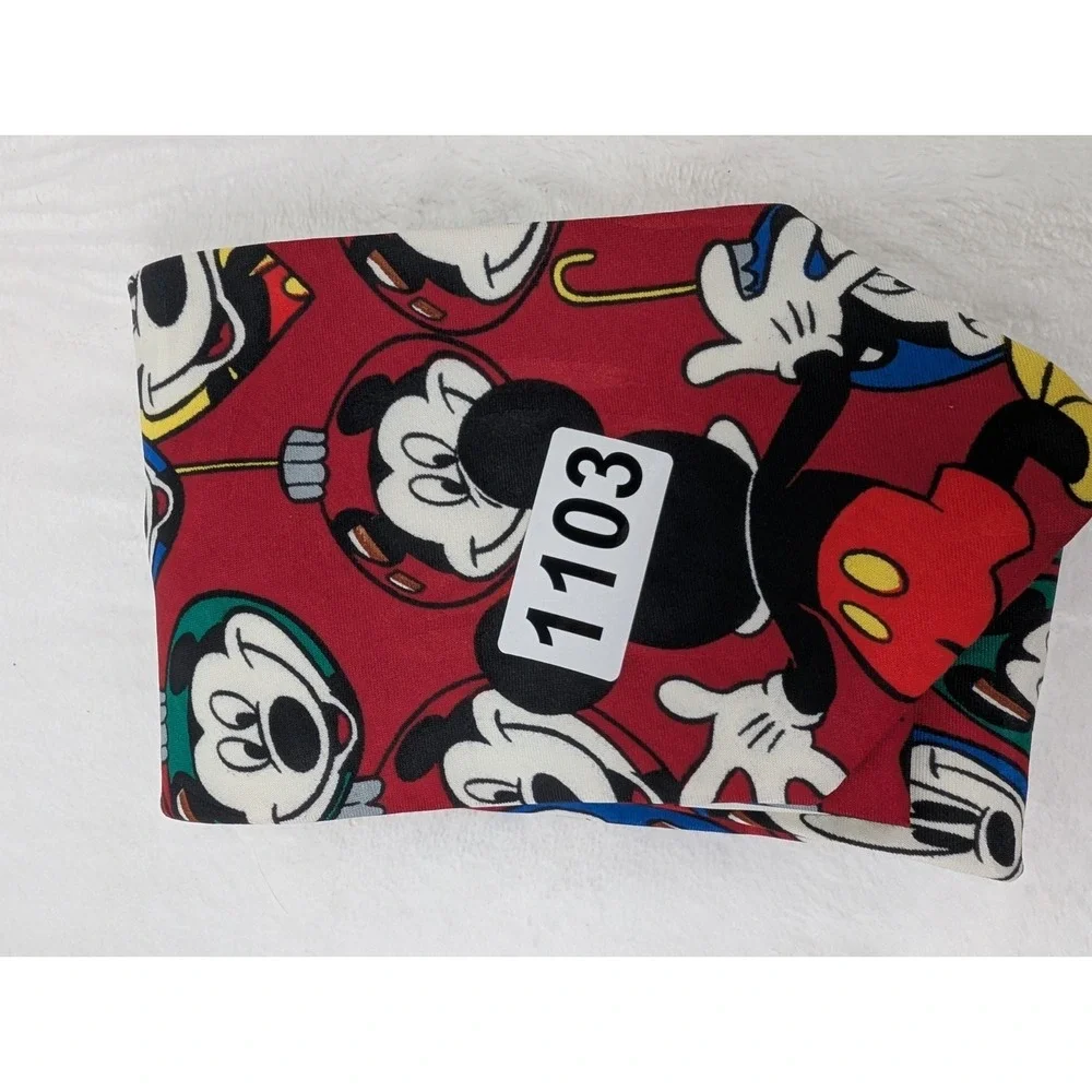 Vintage Disney Mickey‎ Mouse Christmas Tie Balancine Necktie Red 46